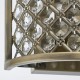 7423-001 Antique Brass Wall Lamp with Crystal Beads