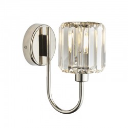 71635-001 Bright Nickel Wall Lamp with Crystal 71635-001 Bright Nickel Wall Lamp with Crystal
