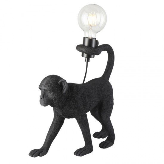 71653-001 Matt Black Capuchin Table Lamp