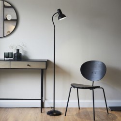 71660-001 Matt Black Floor Lamp