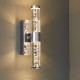 21331-001 Chrome 2 Light Wall Lamp with Clear Shade