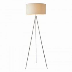 22783-001 Chrome Tripod Floor Lamp with Ivory Shade 22783-001 Chrome Tripod Floor Lamp with Ivory Shade