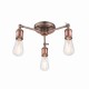 50798-001 Aged Pewter & Copper 3 Light Centre Fitting