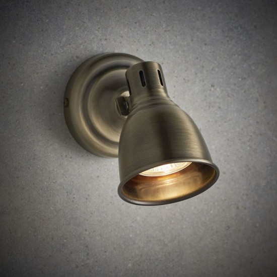 50817-001 Antique Brass Spotlight