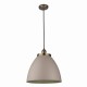 50842-001 Antique Brass Pendant with Taupe Shade