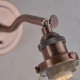 50847-001 Aged Copper Wall Lamp with Clear Glass