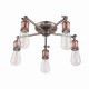 50848-001 Aged Pewter & Copper 5 Light Centre Fitting