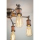 50848-001 Aged Pewter & Copper 5 Light Centre Fitting