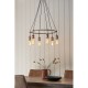 50849-001 Aged Pewter & Copper 6 Light Centre Fitting