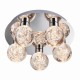 50863-001 LED Polished Chrome with Globe 5 Light Ceiling Lamp 50863-001 LED Polished Chrome with Globe 5 Light Ceiling Lamp