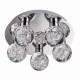 50863-001 LED Polished Chrome with Globe 5 Light Ceiling Lamp 50863-001 LED Polished Chrome with Globe 5 Light Ceiling Lamp