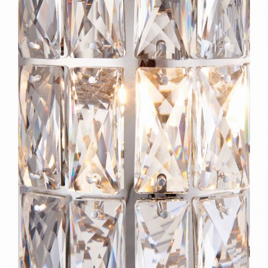 50911-001 Chrome Wall Lamp with Crystal