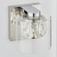50915-001 Chrome Wall Lamp with Crystal & Clear Glass