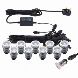 54620-001 Set of 10 Decking Lights ∅2.5 cm CCT 6500K/Blue K 54620-001 Set of 10 Decking Lights ∅2.5 cm CCT 6500K/Blue K