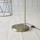 51014-001 Antique Brass Floor Lamp with Clear Glass