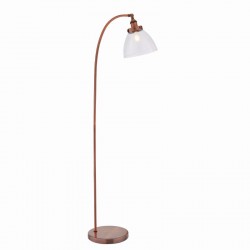 51016-001 Aged Copper Floor Lamp with Clear Glass 51016-001 Aged Copper Floor Lamp with Clear Glass