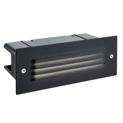 54743-001 Black LED Brick Light with Grill 4000K