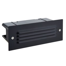 54743-001 Black LED Brick Light with Grill 4000K