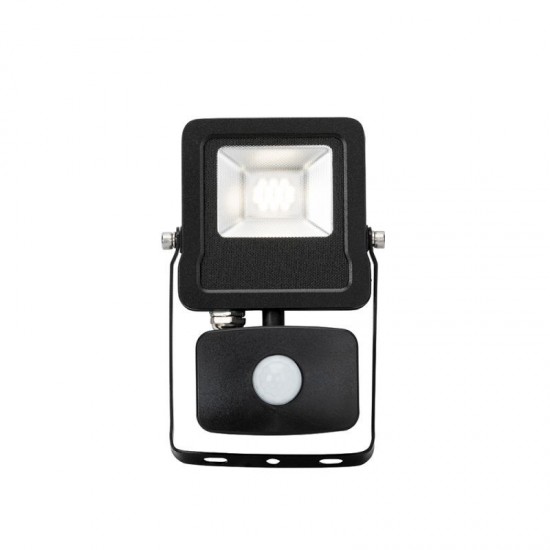 54792-001 Outdoor LED Black Floodlight with Sensor 10W
