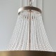 59238-001 Rose Gold 5 Light Chandelier with Glass Beads