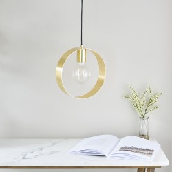 59244-001 Brushed Brass Pendant