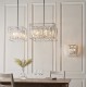 59250-001 Chrome 6 Light Pendant with Crystal