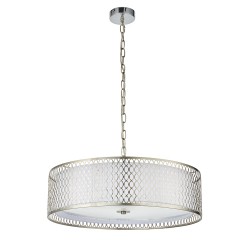 59260-001 Satin Nickel 3 Light Pendant with Diffuser 59260-001 Satin Nickel 3 Light Pendant with Diffuser
