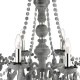 9521-006 Grey Acrylic 8 Light Chandelier