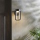 74316-100 Outdoor Matt Black LED Wall Lamp with Clear Glass