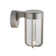 74319-100 Outdoor Brushed Silver LED Wall Lamp with Clear Glass