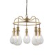 61401-001 Clear Pear Glass & Antique Brass Centre Fitting 61401-001 Clear Pear Glass & Antique Brass Centre Fitting