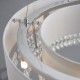 61387-001 Chrome 6 Light Pendant with Silver Grey Shade & Crystal