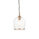 78809-001 Brushed Aged Brass Pendant with Clear Glass