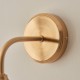 78811-001 Brushed Aged Brass Wall Lamp with Clear Glass