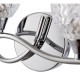 422-001 Chrome 2 Light Wall Lamp with Cut Clear Glasses