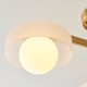 78814-001 Brushed Aged Brass 3 Light Centre Fitting with Frosted & Opal Glass