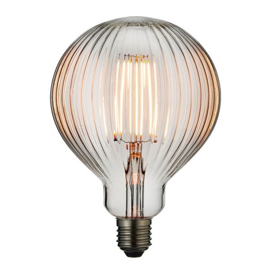 E27 Clear Ribbed Big Globe Bulb