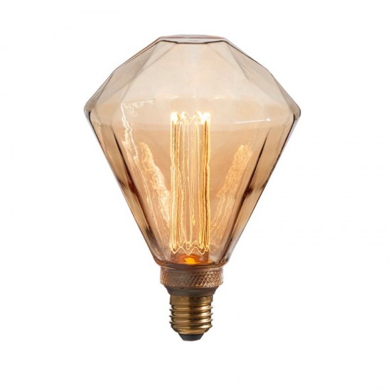 E27 Amber Diamond Shape Bulb