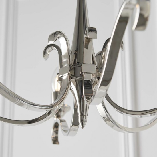 51209-001 Polished Nickel 6 Light Centre Fitting