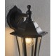 741-001 Black with Glass Up or Downlight Lantern Wall Lamp 741-001 Black with Glass Up or Downlight Lantern Wall Lamp