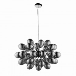 54354-001 Dark Chrome 8 Light Centre Fitting with Smoky Glasses