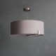 62407-001 Satin Nickel 3 Light Pendant with Slate Grey Shade