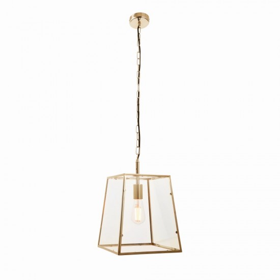 62408-001 Matt Antique Brass Lantern Pendant