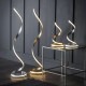 62414-001 Gold Leaf LED Floor Lamp 1250lm