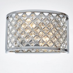 909-001 Polished Chrome Wall Lamp with Glass Beads 909-001 Polished Chrome Wall Lamp with Glass Beads