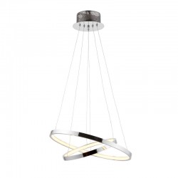 19168-001 Polished Chrome 2 Rings LED Pendant