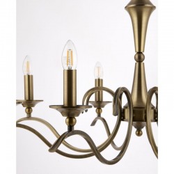 931-001 Antique Brass 8 Light Centre Fitting