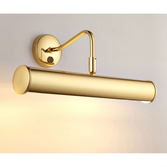 1089-001 Polished Brass Picture Light 35.5 cm