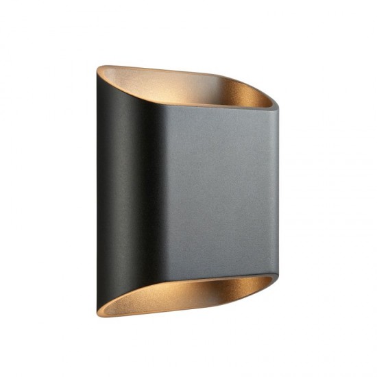 75367-001 Matt Black Up & Down CCT Wall Lamp