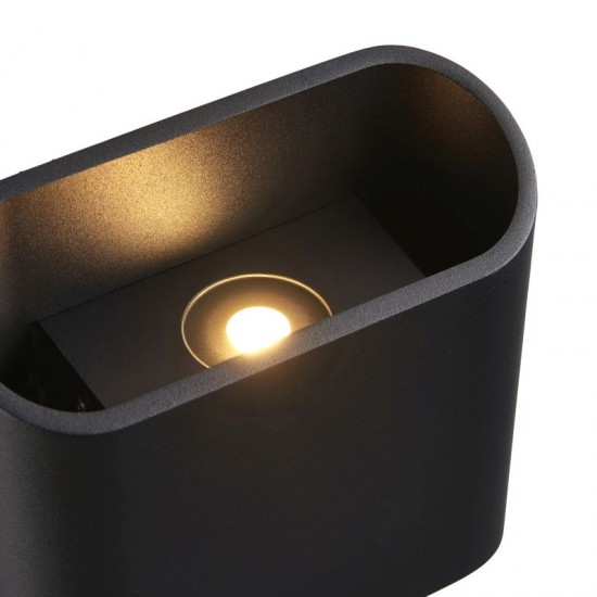 75367-001 Matt Black Up & Down CCT Wall Lamp